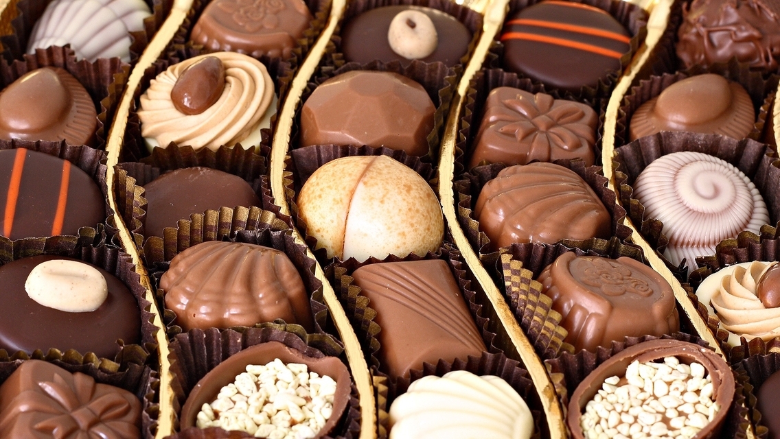 Картинка: Ассорти, конфеты, шоколадные, сладость, разные