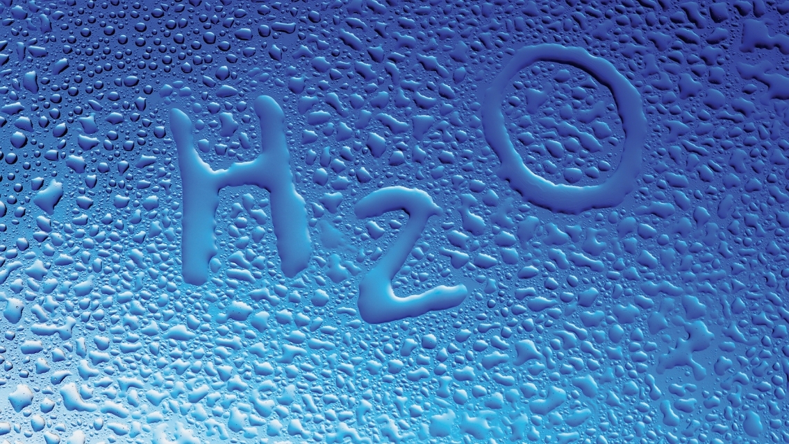 Картинка: Формула, вода, капли, водород, кислород, пропорции