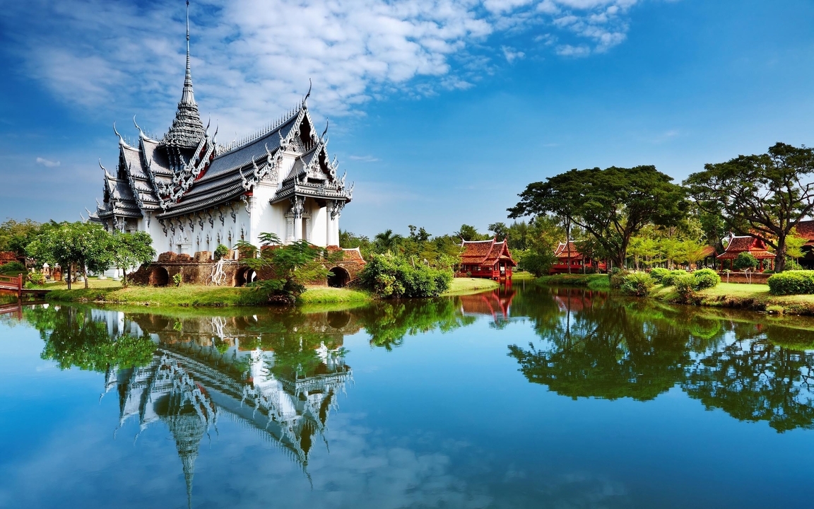 Картинка: дворец, Бангкок, старинная архитектура, исторический памятник