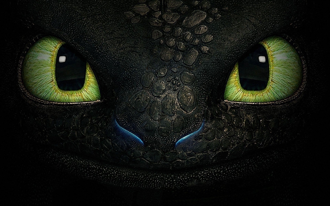 Image: Look, eyes, dragon, Toothless, Night fury, movie, How to train your dragon