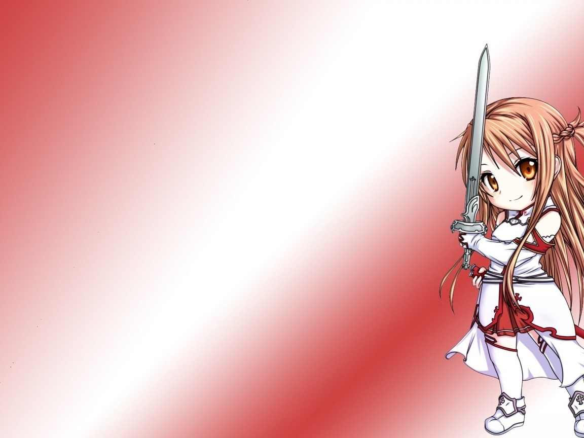 Image: Sword, Asuna, art, anime, Sword Art Online