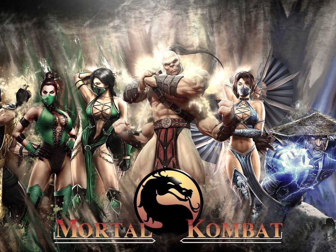 Image: Mortal Kombat 9, Goro, Jade, Scorpion, Kitana, Raiden, fighters