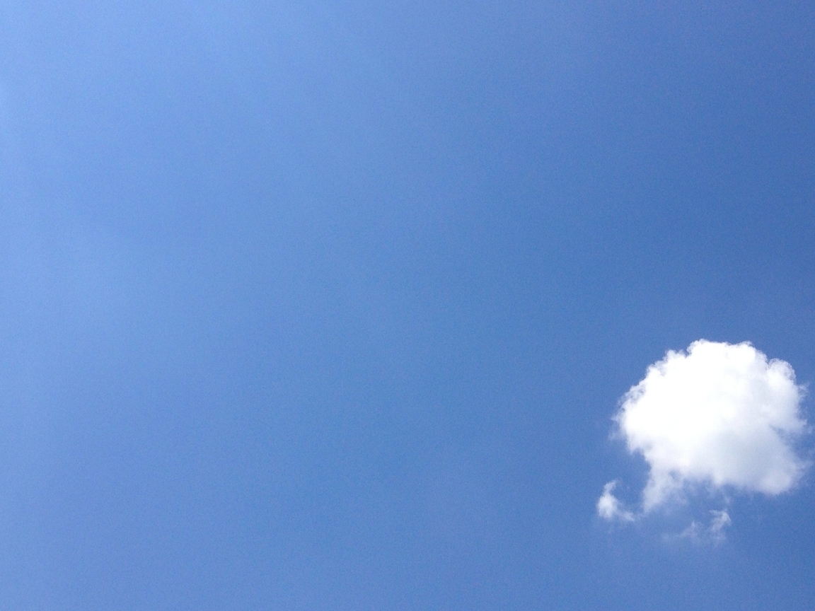 Картинка: Облако, небо, голубой фон