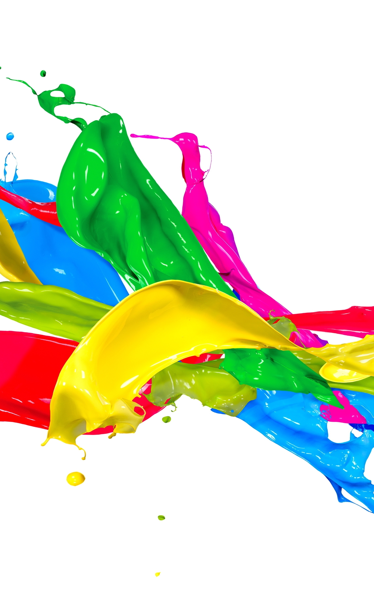 Image: Paint, color, brightness, white background, squirt
