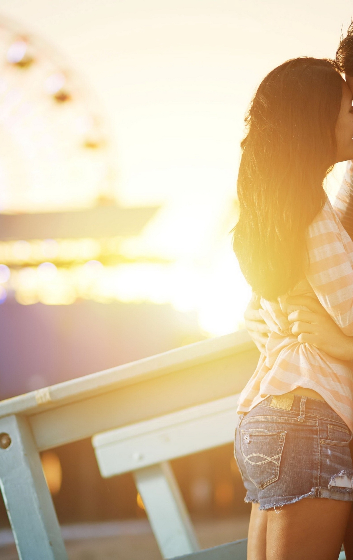 Image: Couple, girl, guy, hug, love, park, rendezvous, smile, mood
