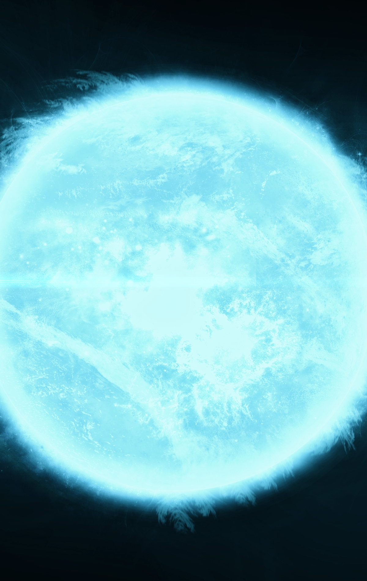 Image: Star, blue, gas, light, space, planet