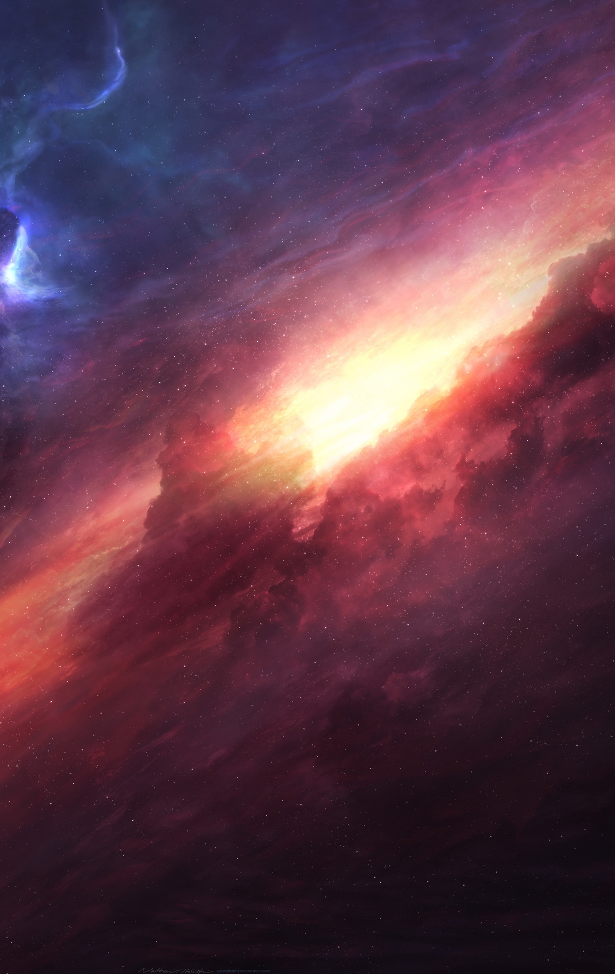 Картинка: Космос, газ, свет, молекулярное, облако, зарождение, формирование