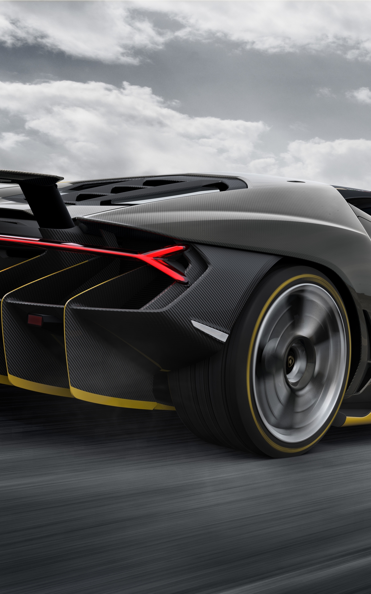 Image: Lamborghini, Centenario, LP 770-4, sports car, speed, traffic, road