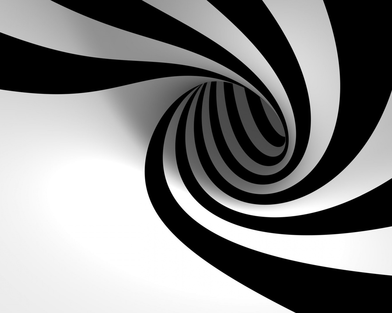Картинка: Чёрный, белый, линия, изгиб, спираль, фон