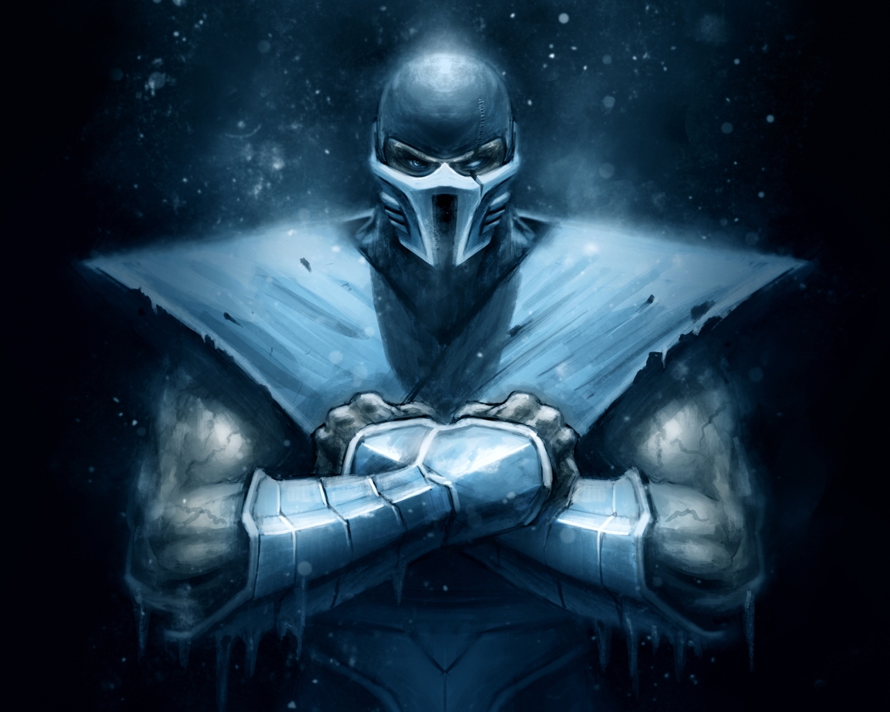 Image: Sub-Zero, fighter, Mortal Kombat, art