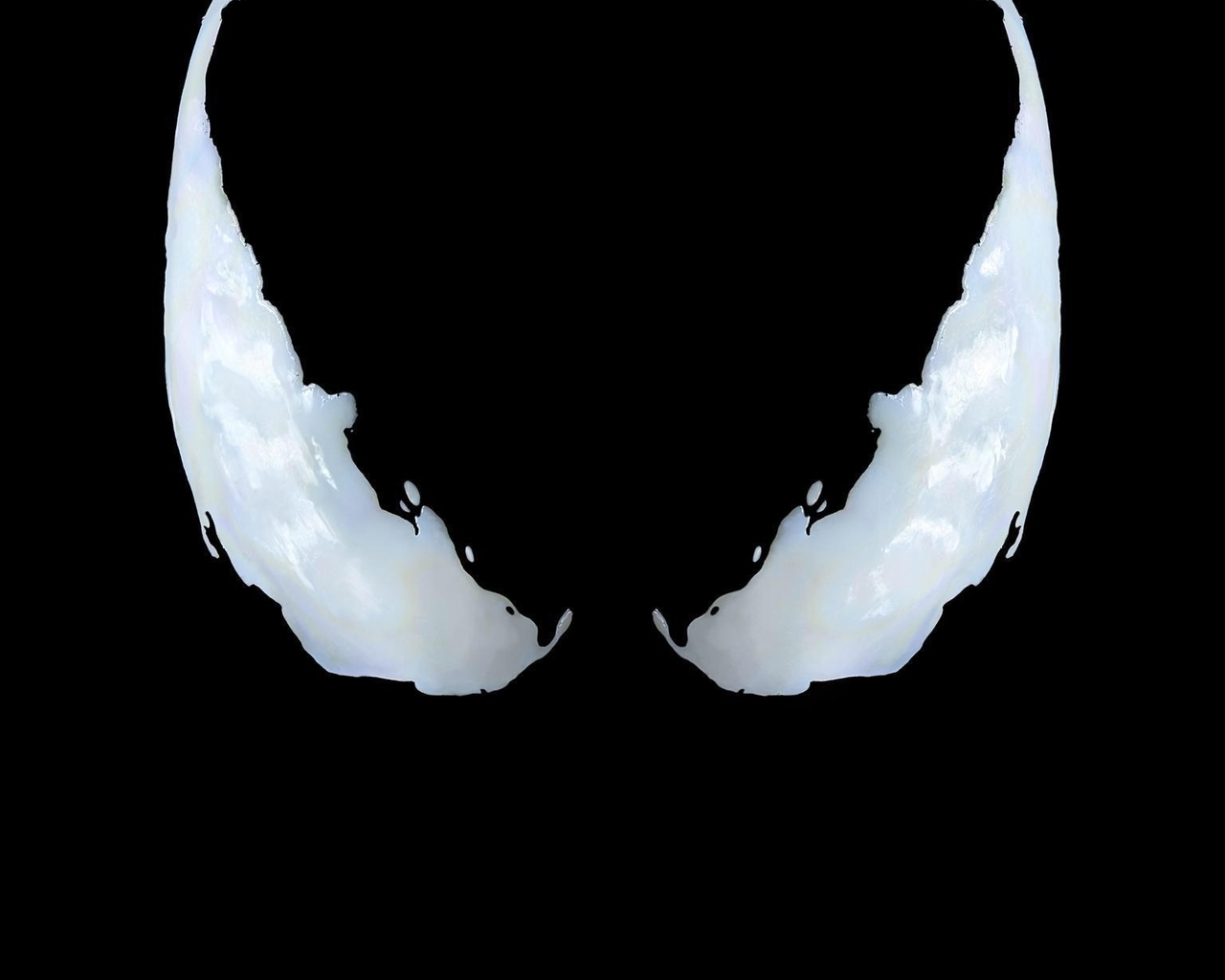 Image: Eyes, background, black, white, Venom, symbiote, Marvel, Sony