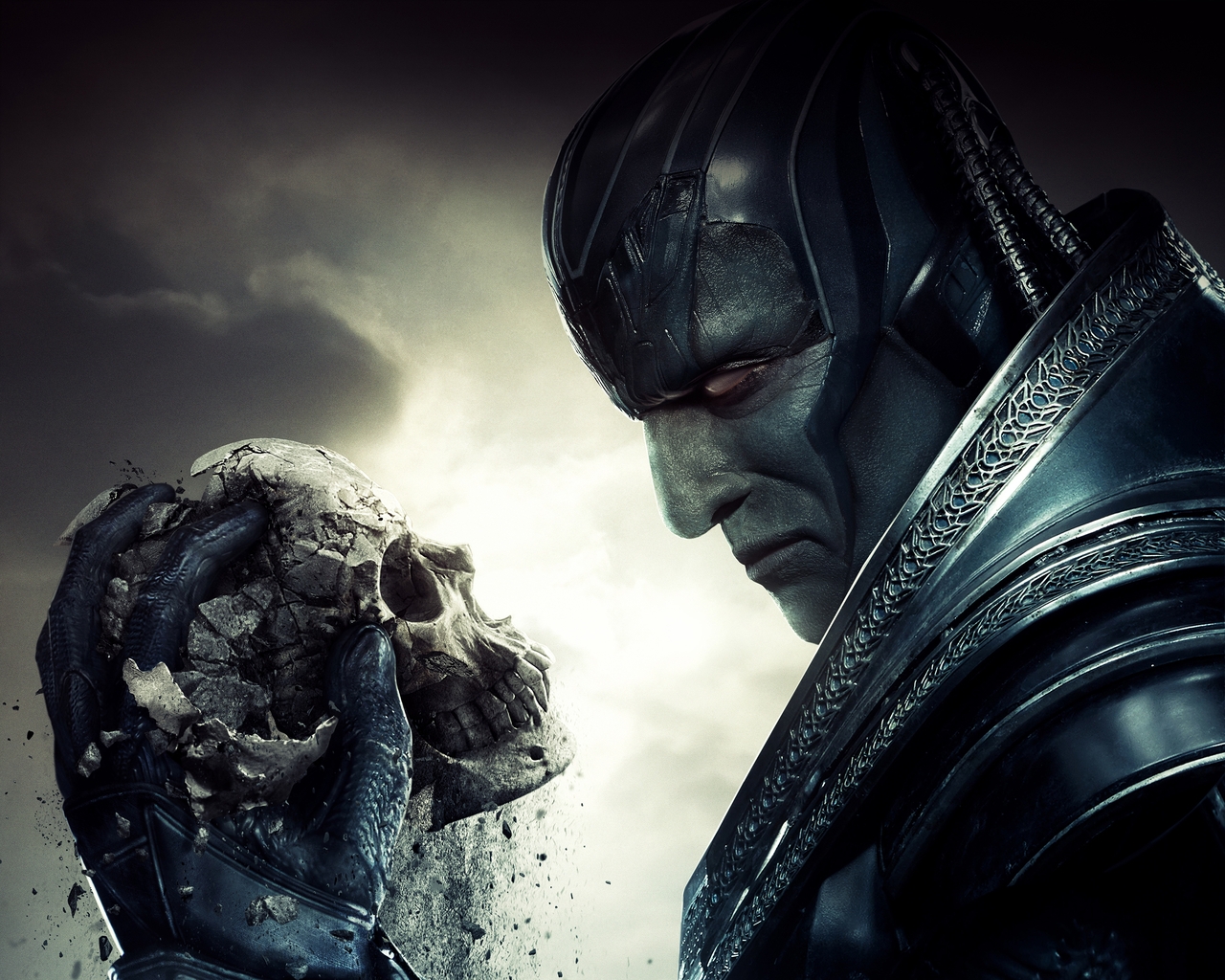 Картинка: Люди Икс, X Men, Apocalypse, En Sabah Nur, мутант, суперзлодей, череп., взгляд, разрушение