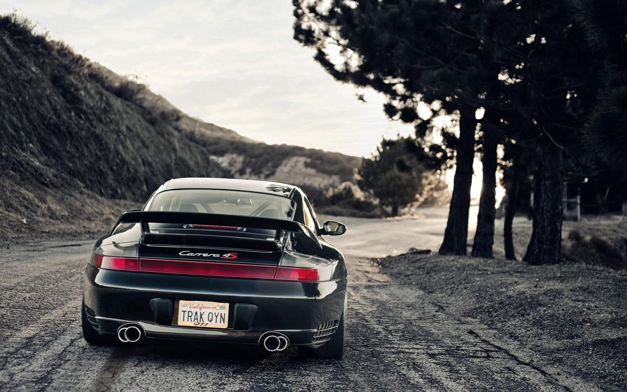 Картинка: Porsche, Сarrera, дорога, обочина, путь