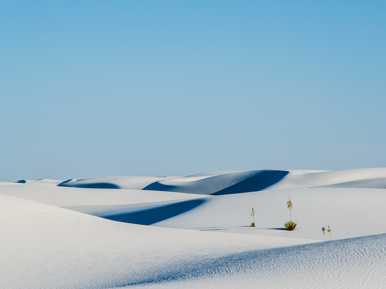 Картинка: Белый, песок, пустыня, небо