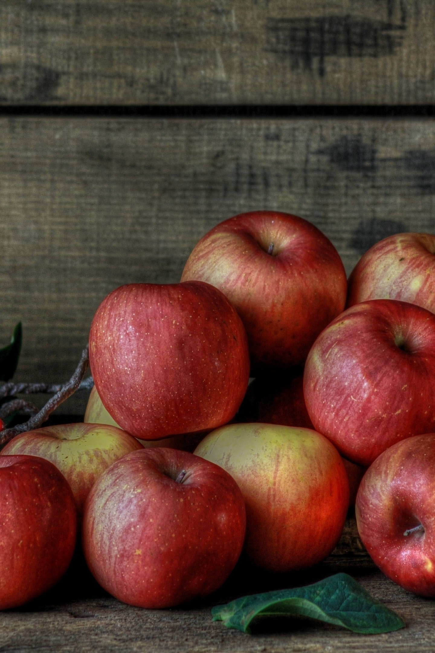 Картинка: Яблоки, красные, спелые, урожай