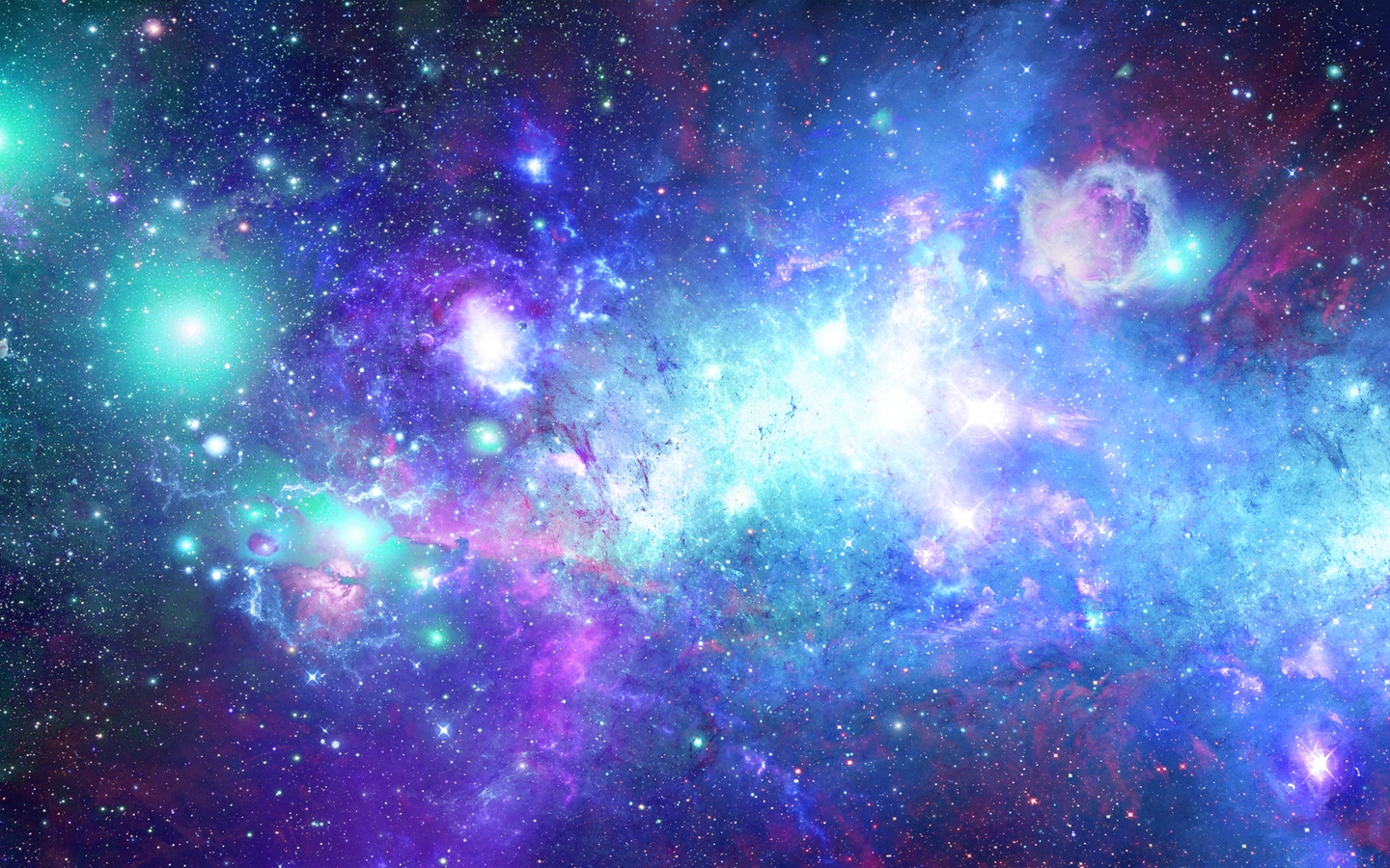 Картинка: Космос, система, туманность, огни, звёзды, блики, мерцания