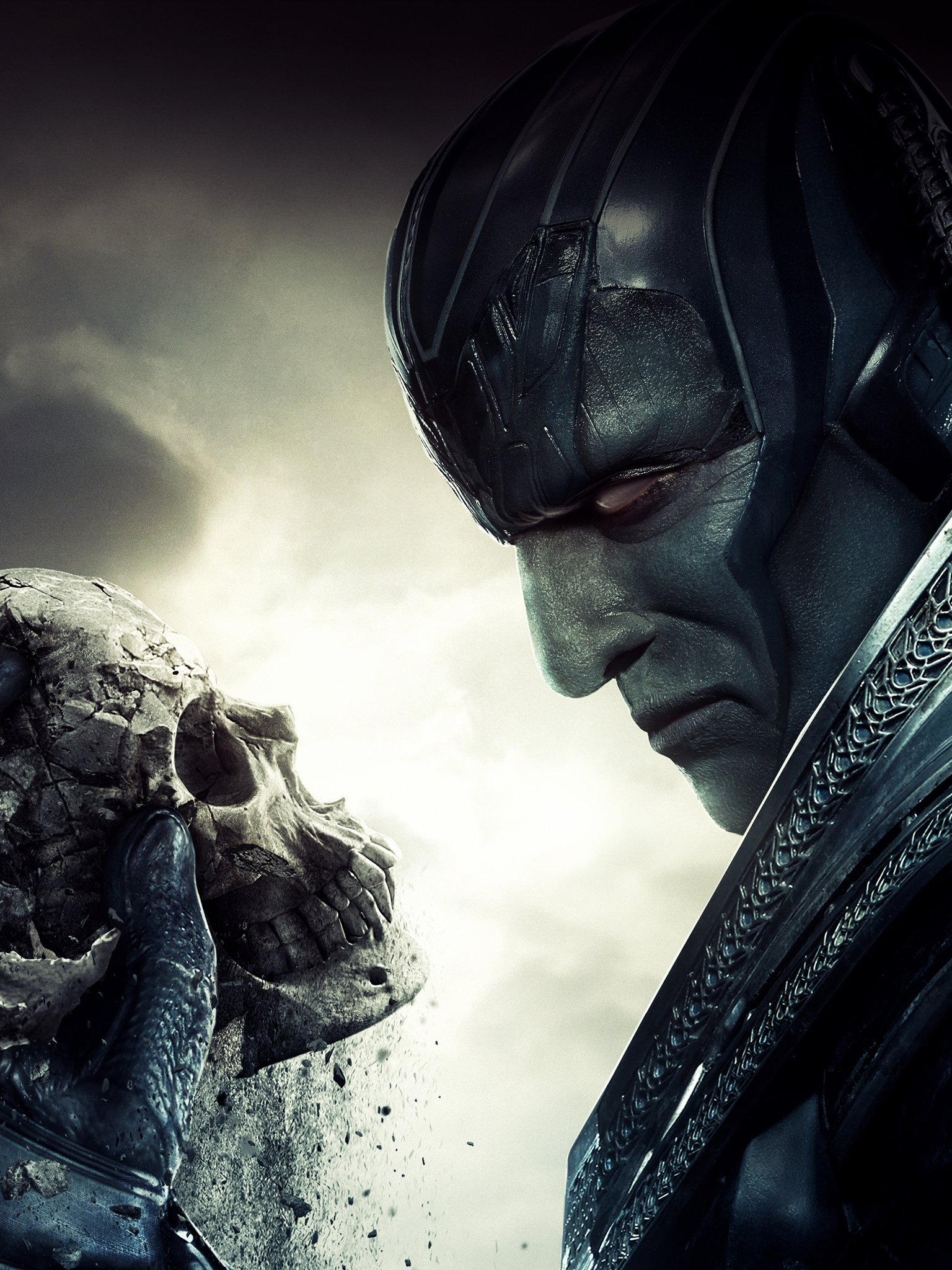 Картинка: Люди Икс, X Men, Apocalypse, En Sabah Nur, мутант, суперзлодей, череп., взгляд, разрушение