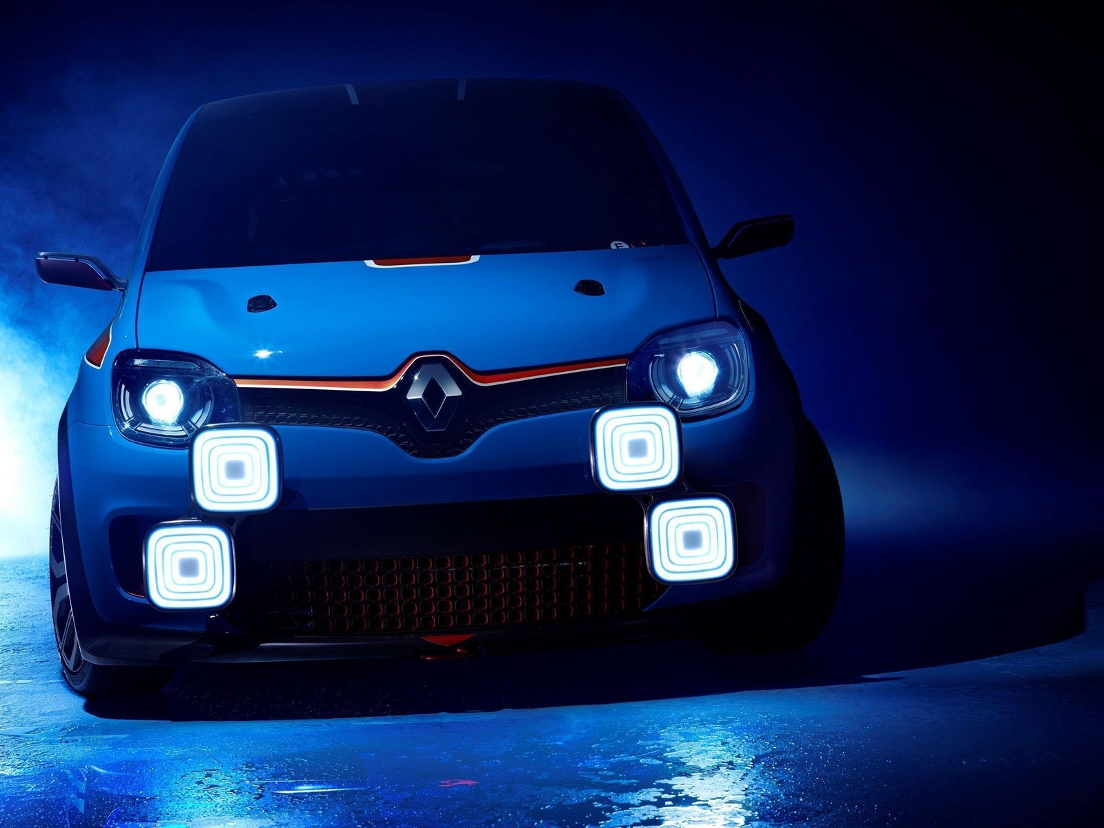 Картинка: Renault, Ренаулт, фары, тюнинг, свет, авто