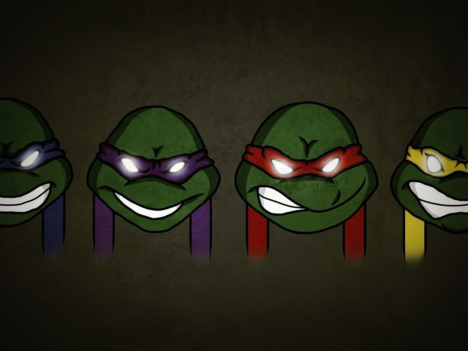 Image: Texture, green, cartoon, Ninja turtles, bandage, Leonardo, Donatello, Raphael, Michelangelo