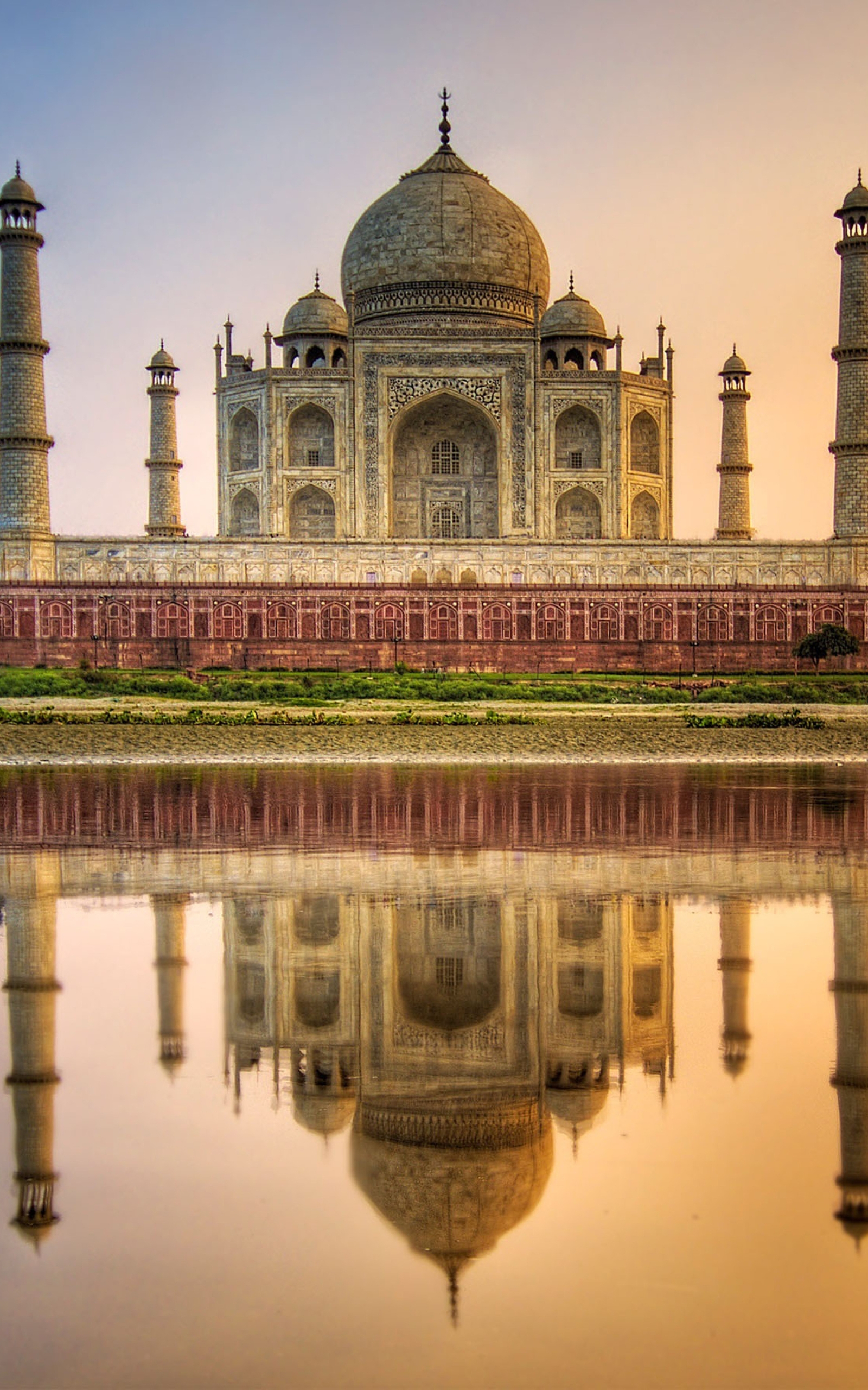 Картинка: Тадж-Махал, Taj Mahal, Индия, отражение