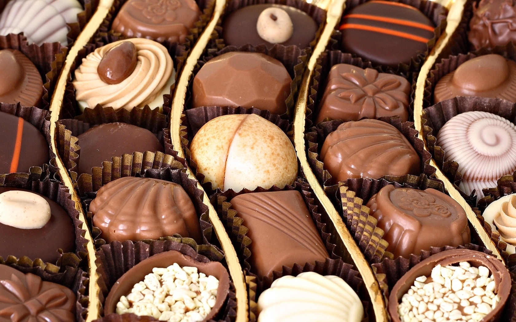 Картинка: Ассорти, конфеты, шоколадные, сладость, разные