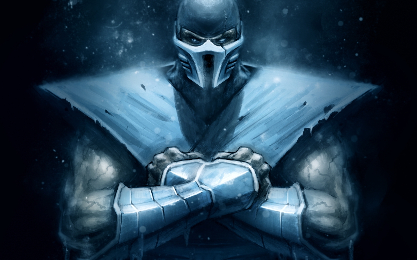 Картинка: Sub-Zero, Ниже Нуля, боец, смертельная битва, Mortal Kombat, арт