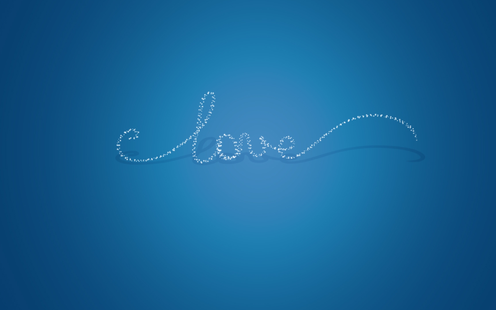 Картинка: Голубой фон, love, любовь, стразы, тень