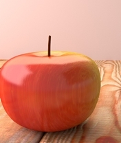 Картинка: Яблоко, наливное, доски, дерево