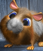 Image: The hamster, eyes, big-eyed, fluffy
