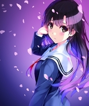 Image: Girl, hair, form, petals, anime, saenai heroine no sodatekata, Utaha Kasumigaoka, anime