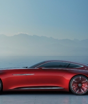 Image: Vision, Mercedes-Benz 6, Mercedes, concept, motor, red, fog, sea, mountains