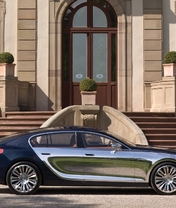 Картинка: Bugatti, 16 c, Galibier, тюнинг, авто, лестница, ступеньки, здание
