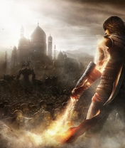 Картинка: Prince of Persia, The Forgotten Sands, нежить, песок, город, принц, меч, магия