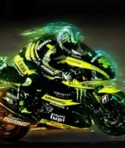 Image: Motorcycle, bike, wheels, helmet, speed