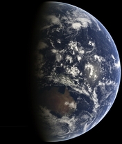 Image: Earth, planet, Moon, satellite, blue ball, space