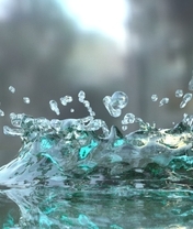 Image: Water, drops, spray, blur