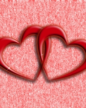 Image: Hearts, two, red, love
