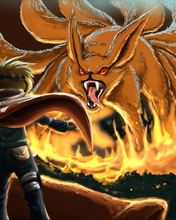 Image: Naruto, Fox, demon Fox, demon, Kyubi, Kurama, grins