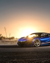 Image: Acura, NSX, Dream Project, supercar, sport, car, road, asphalt, sunset