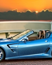 Картинка: Феррари, Ferrari, Cabrio, литьё, голубой
