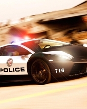 Image: Ferrari, car, police, racing, speed, tracking, chasing, flashing light