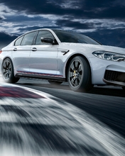 Image: Race track, car, speed, traffic, in turn, BMW, M5, clouds