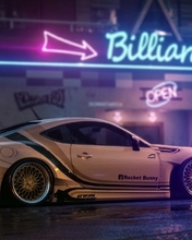 Картинка: Subaru, BRZ, Субару, Need For Speed, спортивный, тюнинг, ночь, улица
