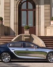 Image: Bugatti, 16 c, Galibier, tuning, auto, stairs, stairs, building
