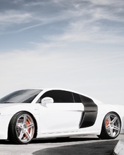 Картинка: Суперкар, белый, Audi, R8 V10