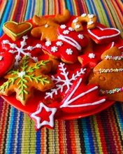 Картинка: Праздник, Рождество, печенье, украшение