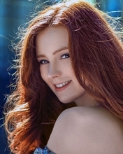 Image: Redhead, girl, face, smile, mood