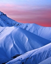 Image: Snow, mountains, sky, peak, apex