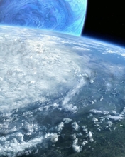 Картинка: Планеты, атмосфера, континенты, земля, облака, суша