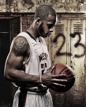 Image: Basketball, basketball, athletic game, ball, room, tattoo, muscle
